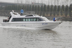 Grandsea 13.8m/32seats Fiberglass Outboard Engine Speed Passenger Boat for Sale