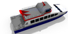 16m Aluminum Catamaran Jet 50 Passenger Ferry Boat For Sale