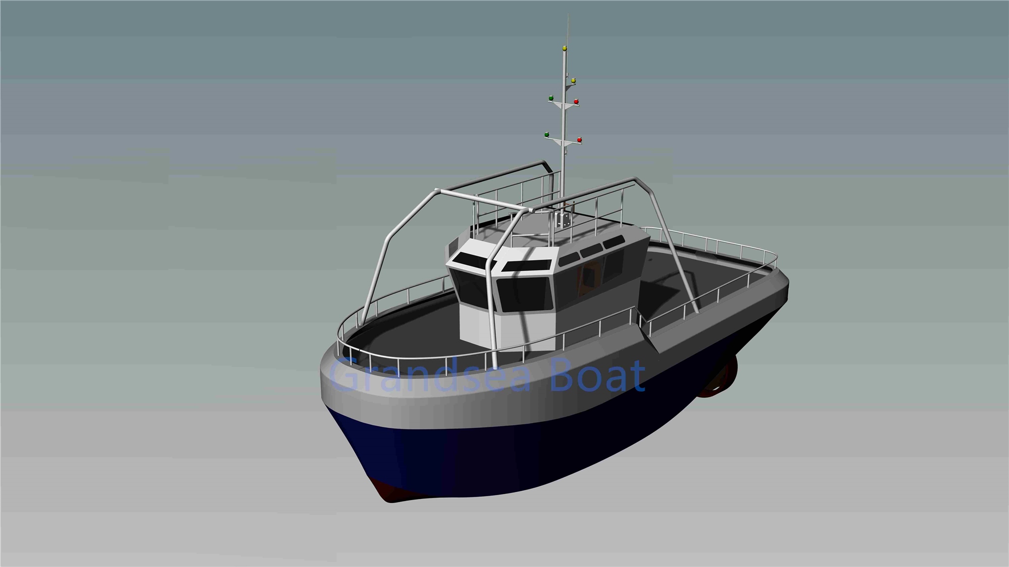 16m 1600hp Steel Kapal Harbour Barge Small Tugboat for sale