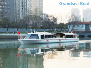 75 Persons New Energy Green Power Electric Hydraulic Touring Boat for Sale