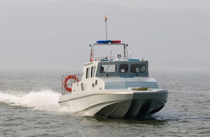 Grandsea Boat 12m Fiberglass Wave-suppression Trimaran Patrol Boat For Sale